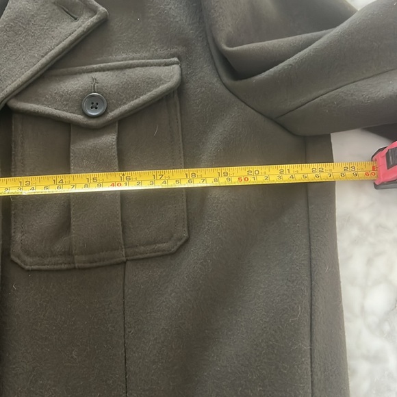 Banana republic, pea coat, army green like new condition - Picture 6 of 8